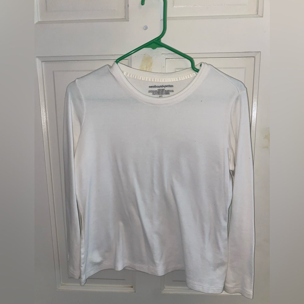 Westbound white long sleeve top